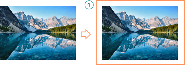 Ubica la imagen PNG en Inkscape y a continuación crea un rectángulo que cubra toda la imagen